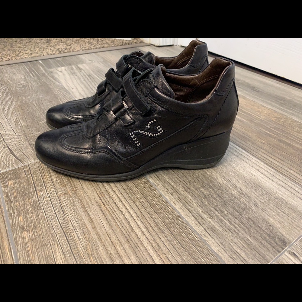 Leather upper and lining booties size 36